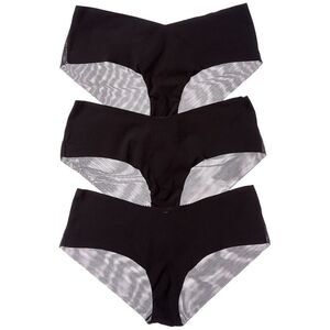 Journelle Womens  3Pk Victoire Jolie Hipster, Black